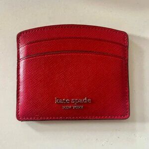 Kate Spade Madison Small Slim Card Holder Red